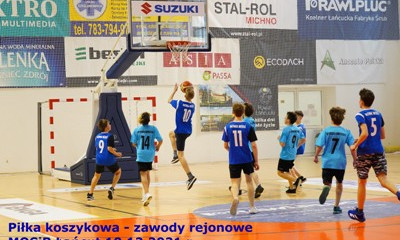 Piłka koszykowa - zawody rejonowe MOSiR Łańcut 10.12.2021 r.